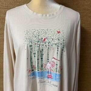 Life is Good T-shirt Women's XL Cream